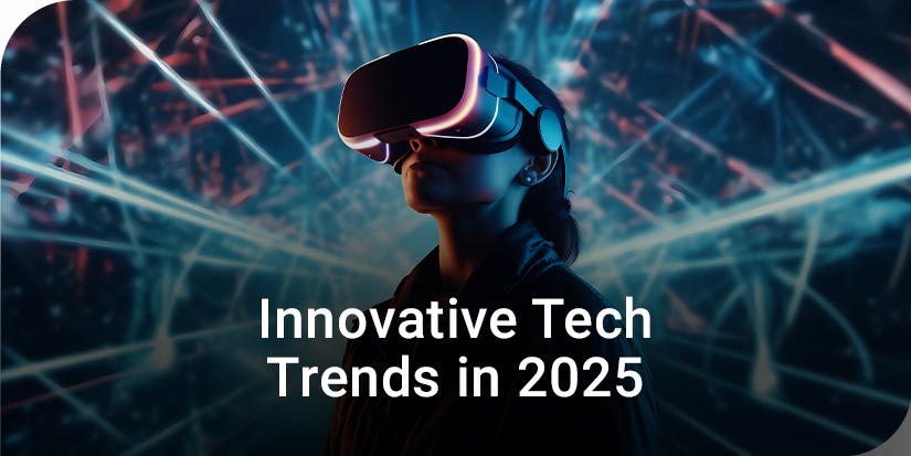 Innovative tech trends in 2025 with futuristic designs