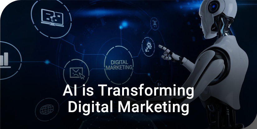 AI revolutionizing digital marketing with personalized campaigns and data-driven insights.